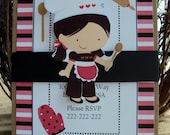 Cooking Party Invitation , Little Chef invitation