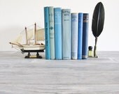 Vintage 7 Book Blue Collection Vintage Book Decor
