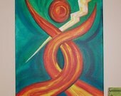 Original Acrylic Painting,16 x 20 on Canvas,  "Angel of Breakthrough"