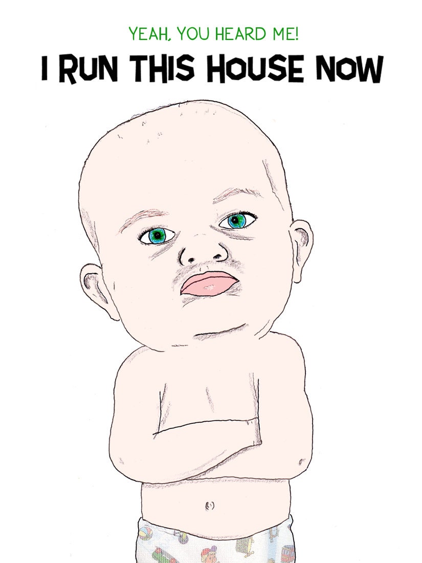 New Baby Card - Birth Of A New Leader
