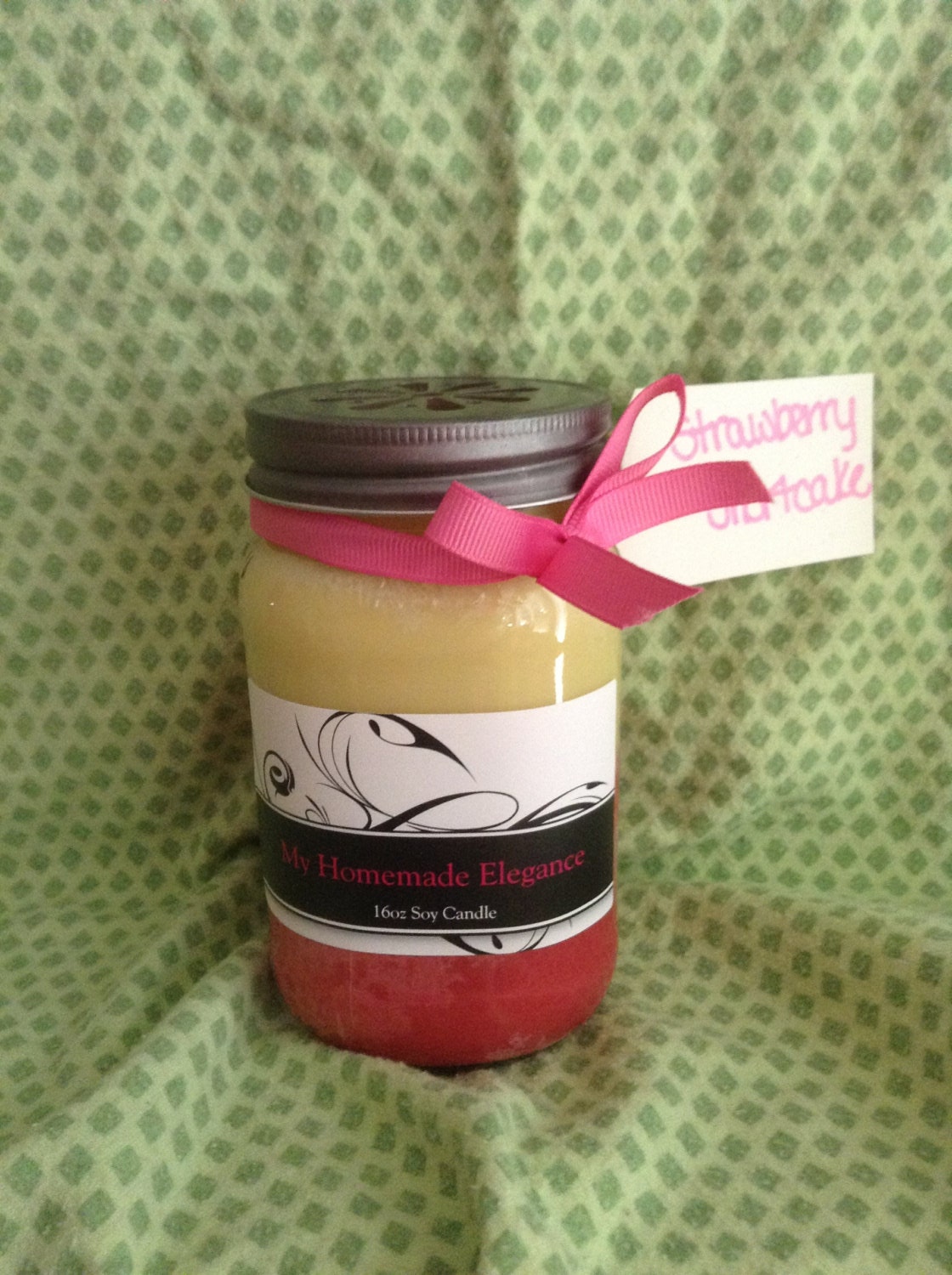 16oz Strawberry Shortcake Soy Candle