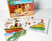 vintage Easy Sewing Card set for children - 1970s