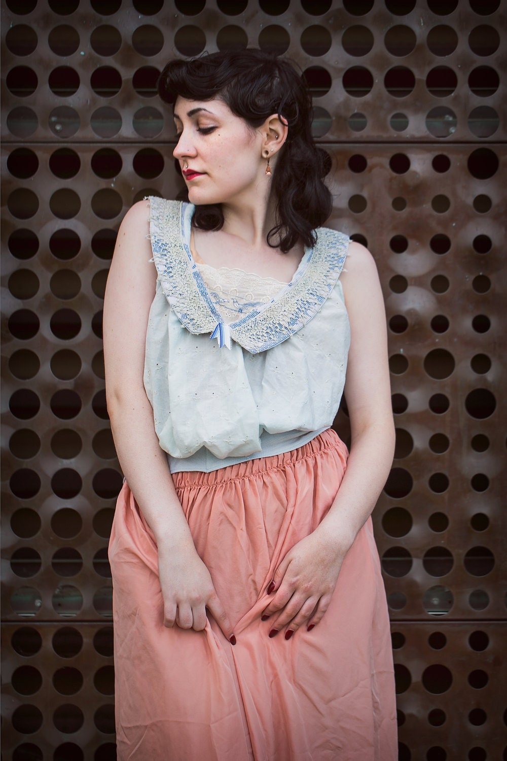 Starling frosted Edwardian blouse
