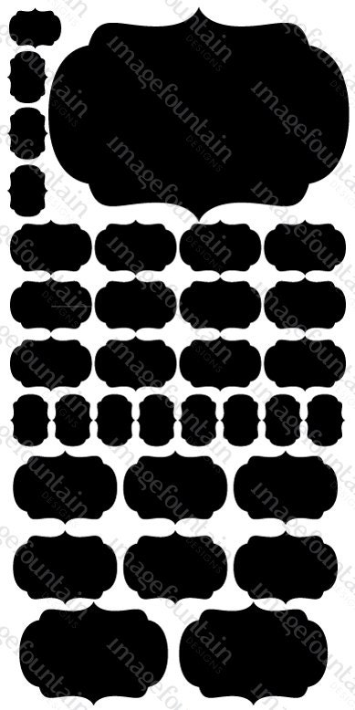 Chalkboard Vinyl Labels - Multi-pack collection - 33 Decals - Kitchen organization, weddings, storage