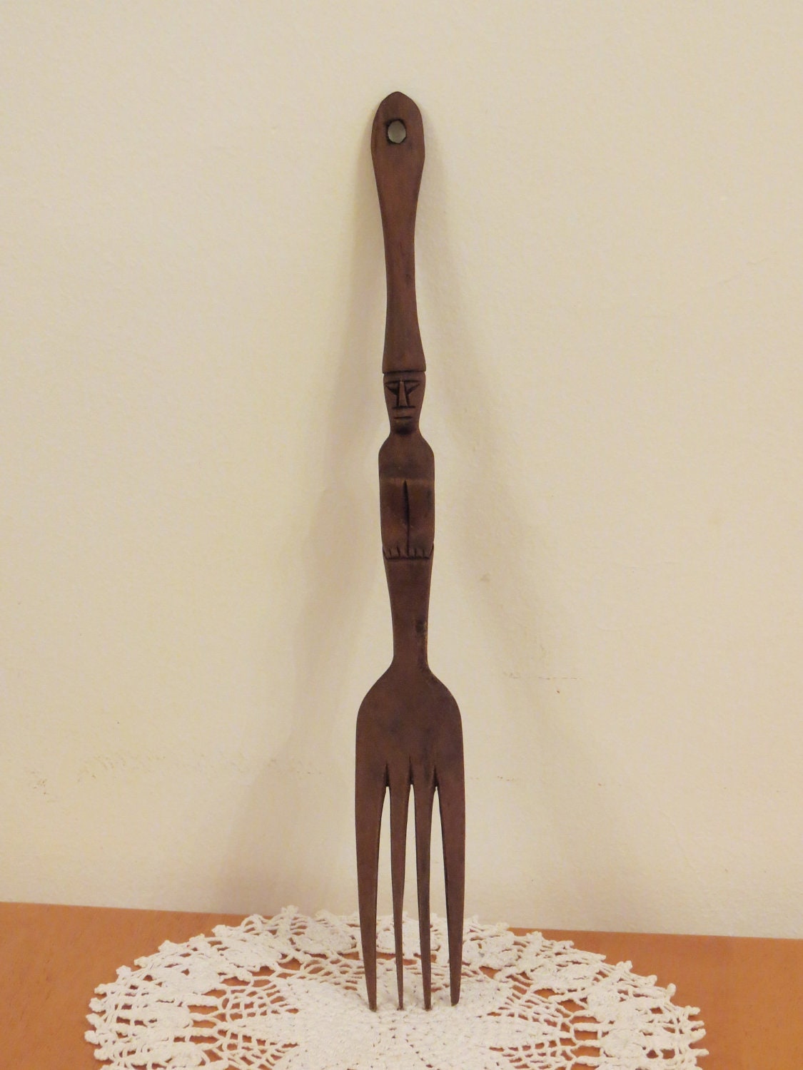 Vintage 60s Large Tiki Fork