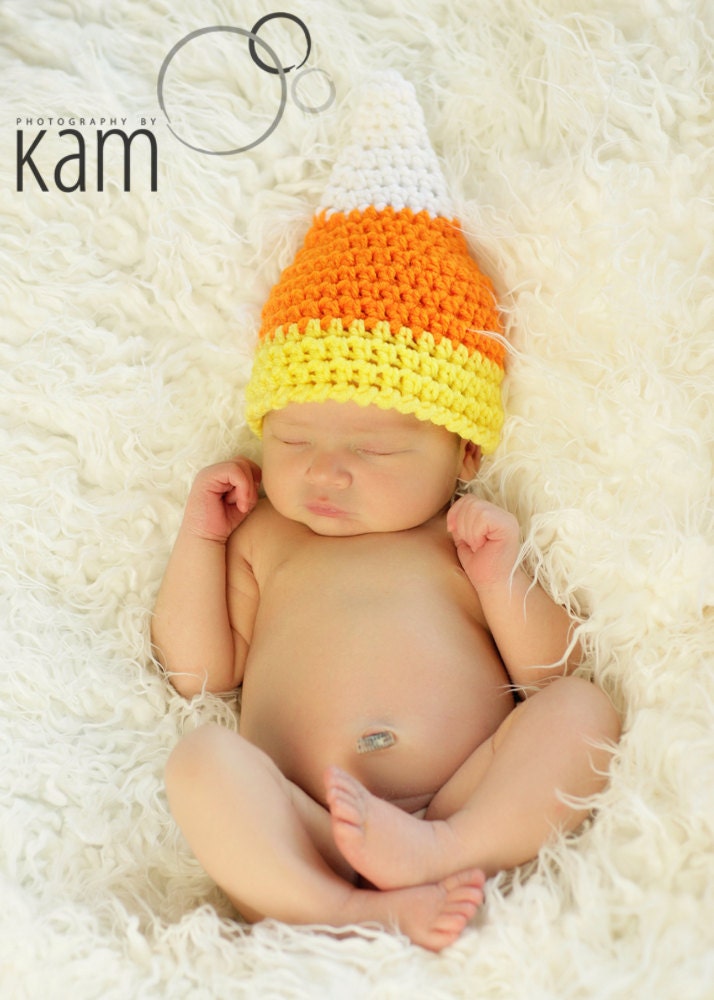 Candy Corn Hat - Crochet