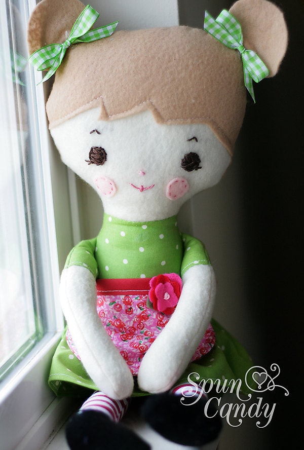 The SpunCandy LollyPoppet Doll - Miss Tessa - Custom Made To Your Liking