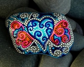 Firefly Winged Heart / Painted Rock / Sandi Pike Foundas / Cape Cod