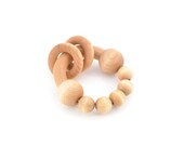 Baby Rattle - Natural Grasping Toy - Montessori Inspired Teething Toy - Wooden Rattle Toy (M)