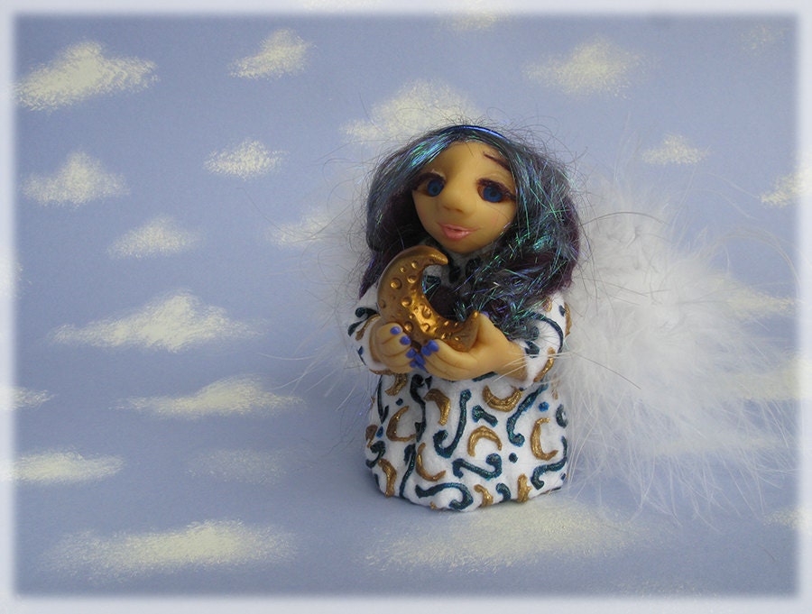 Angel Art Doll- Heaven Preserve My Dreams Angel Doll Christmas Tree Topper House Decor Ornament Figure