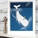 Whale nursery art. Whaler Rider print