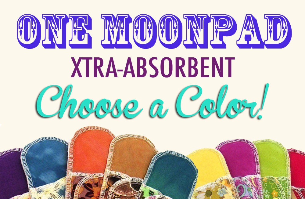 Extra Absorbent Moonpads Organic Cloth Pads - Choose a Color
