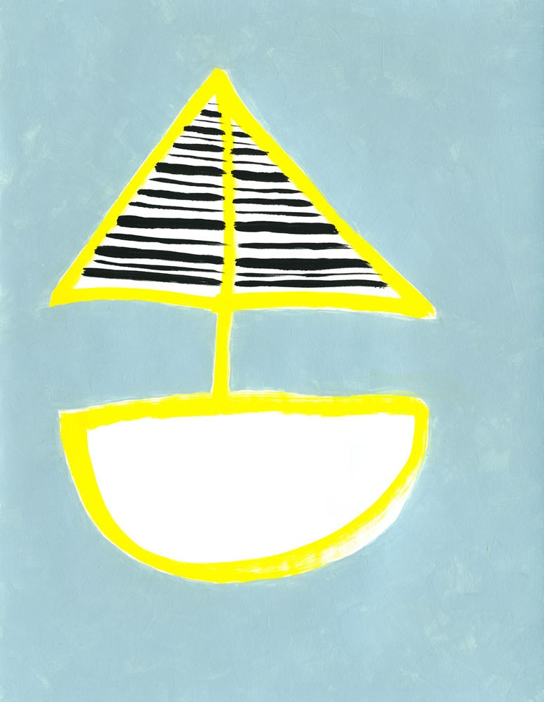 Sail Away - Art Print by Ashley G