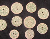 10 large  ceramic buttons Etsy Exclusive Sampler Sale