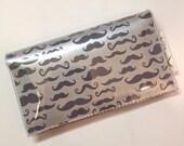 Moustache Vinyl Covered Paper Wallet
