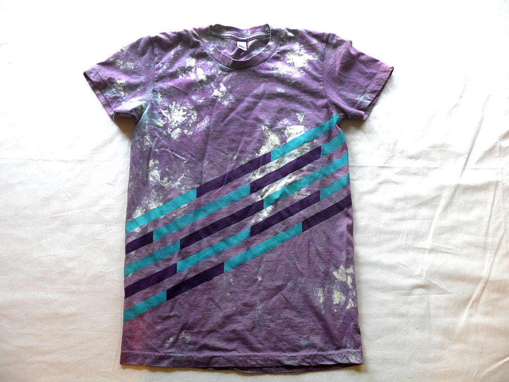 SAMPLE SALE// Waterlines Hand Dyed & Hand Painted Tee