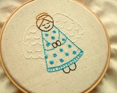 DIY Angel Embroidery Pattern, PDF