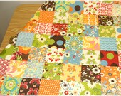 Baby Quilt Scrappy Patchwork, Meadowsweet Freebird