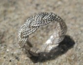 Braided Silver Fulani Style Ring