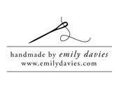 hand sewn rubber stamp - wood handle