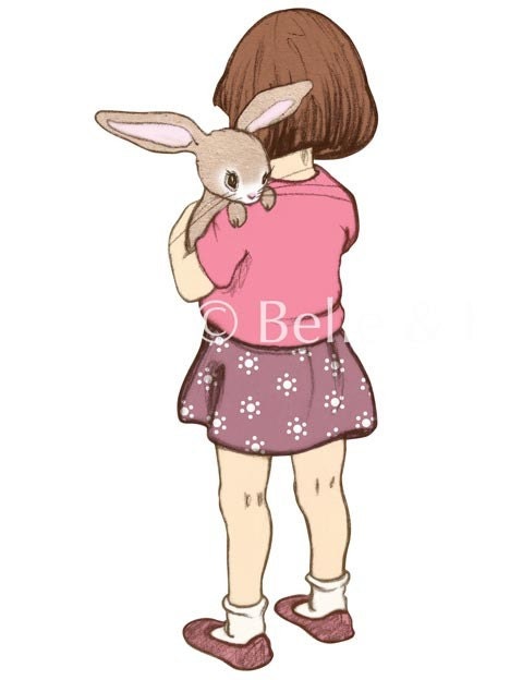 Small Belle Hugs Boo Wall Sticker