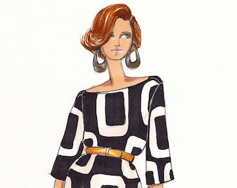 Miranda Hobbs- Fashion Illustration Print