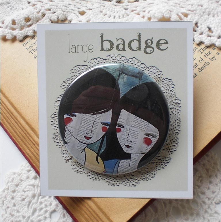 SALE Kinship pinback badge