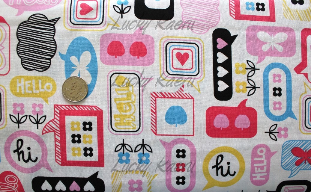 Erin McMorris, Moxie, Chatterbox, Black Fabric - By the Yard