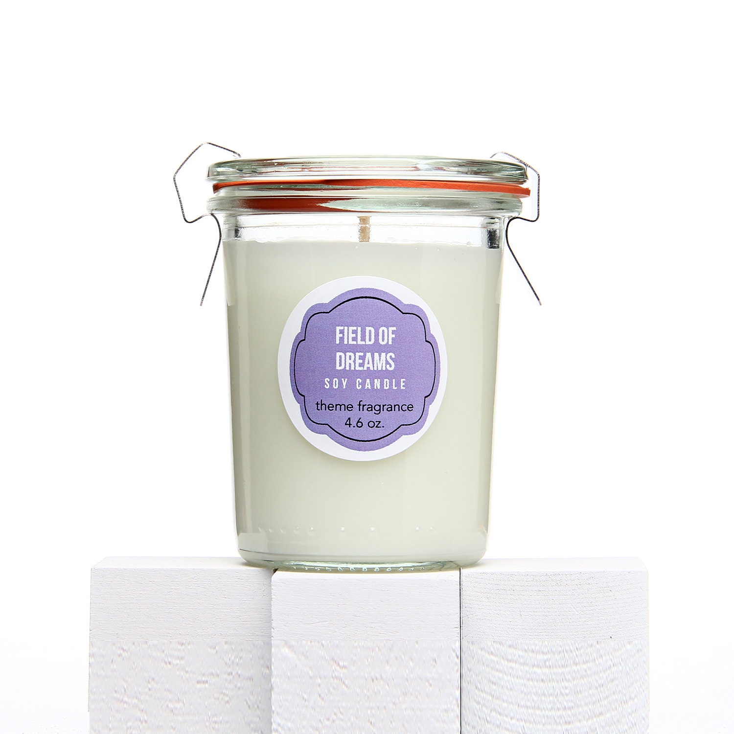 Soy Candle -   Field of Dreams Lavender soy candle.  Handmade scented container candle eco gift. Theme Fragrance. - Gift Ideas