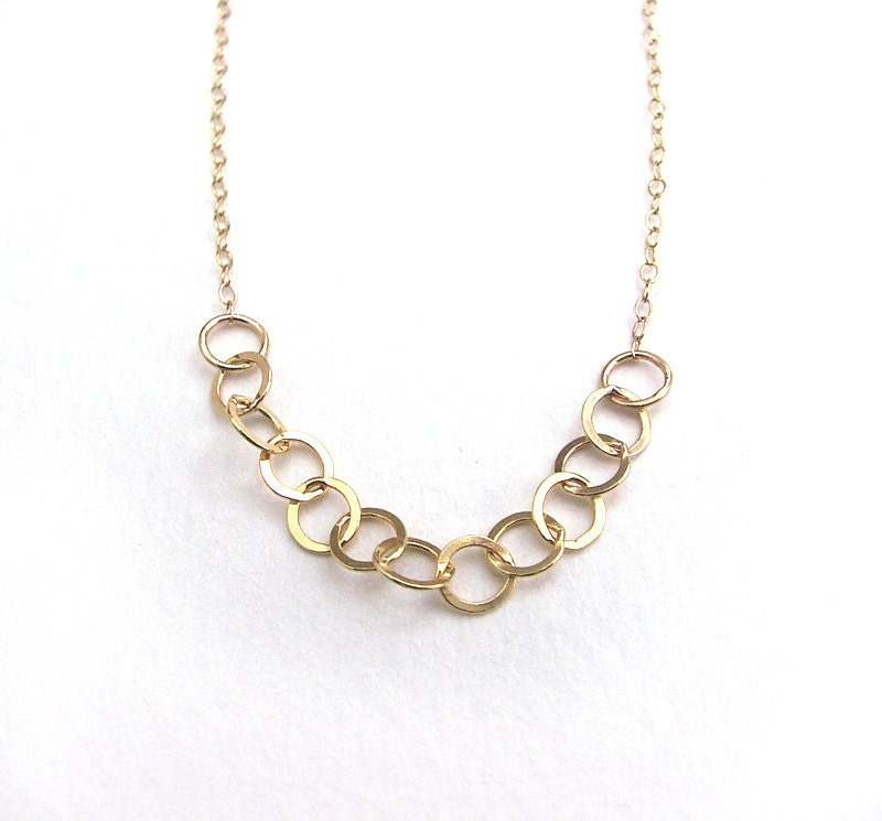 Mixed Chain Gold Necklace 14K Gold Filled