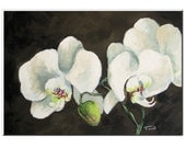My Orchid 5" x 7" Original Painting on Ampersand Gessobord by Torrie Smiley