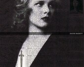 Sword.Antique Book Page.Print.Gift. Woman.Deal,Special.Eco.100% recycled paper.vintage.unisex.birthday.fathers day.classy.sexy