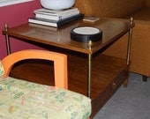 Vintage Mid Century Modern End Table Baker Furniture Millilng Road Collection