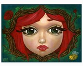 Rose Wreath - Print of original painting