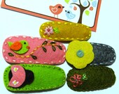 Limited Time Only - Wholesale Lot - Stocking Stuffer - Party Favors - Neskat's Wool Felt Hair Clips