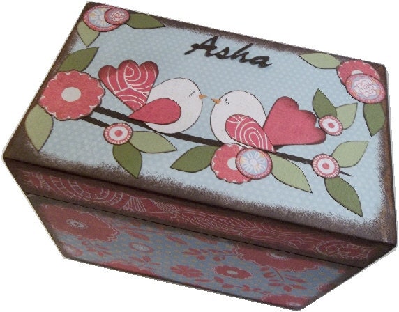 Wedding Guest Book Box Alternative Unique and Fun Designs Decoupaged Wedding Box MADE T0 ORDER LARGE Holds 4x6 Index Cards