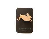 Rabbit Bamboo Brooch