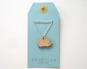 Wood Hedgehog Pendant