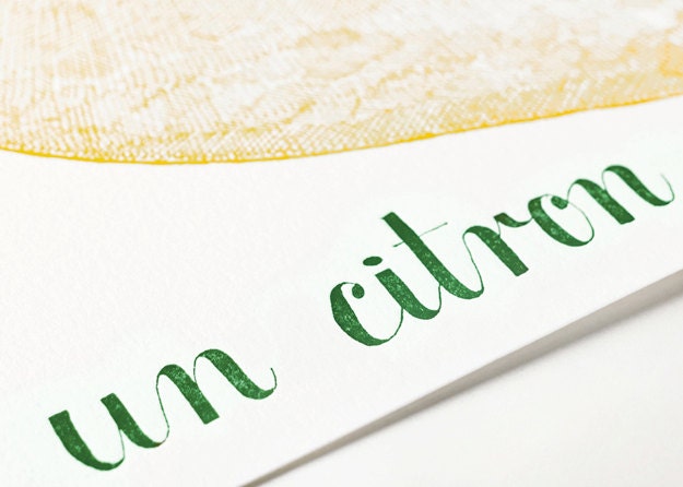 Un Citron Print