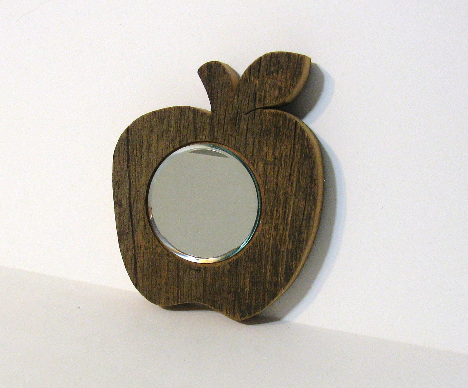 Apple Mirror Made Of Barn wood