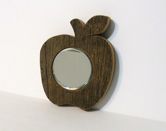 Apple Mirror Made Of Barn wood
