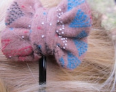 Boho Navajo Print Bow Hair Pin, Bobby-Pin, Navajo Print, Accessory, Headband, Multicolored, Hair Pin, Hair Bow