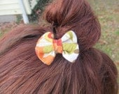 Floral Print Hair Pin, Colored Calico, Bow Hair Pin, Bobby-Pin, Floral, Accessory, Hair Pin, Hair Bow