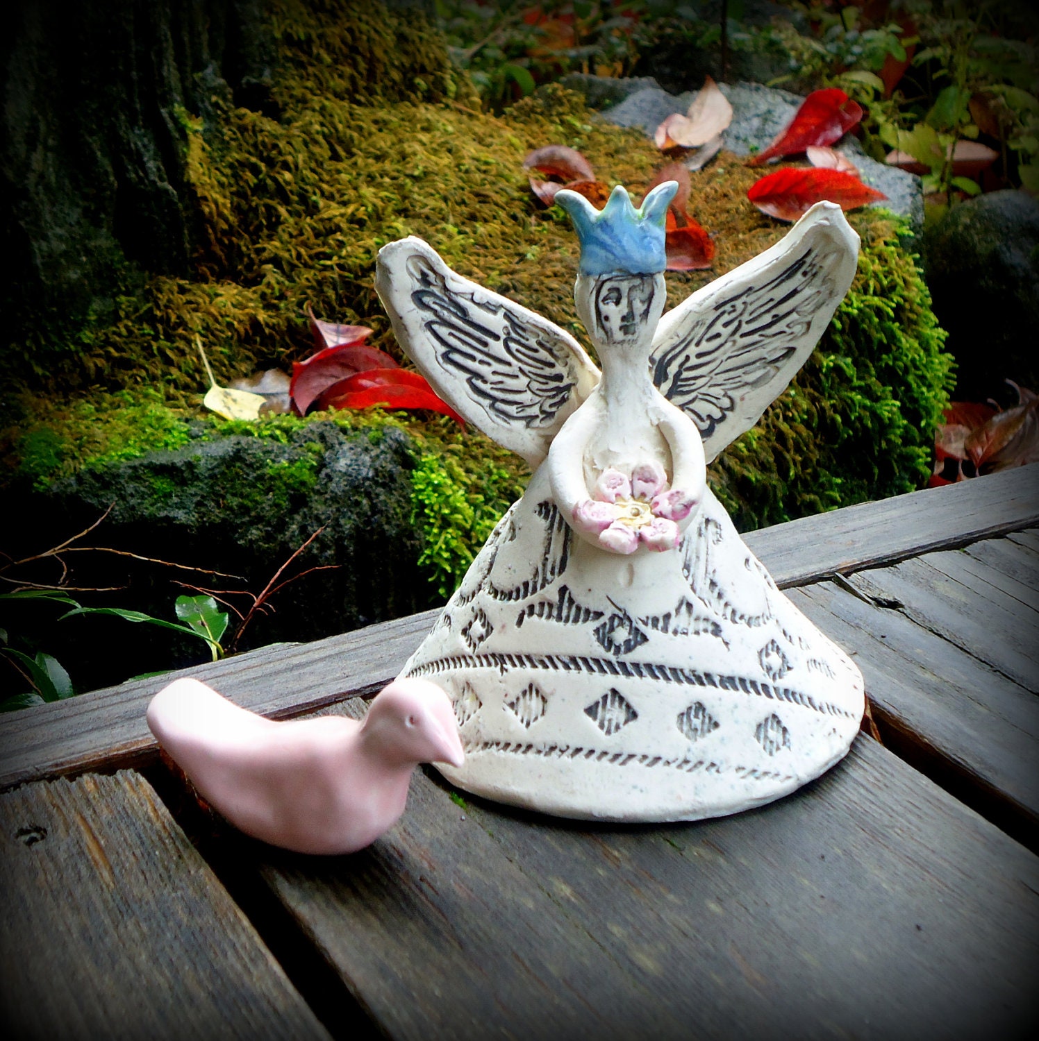 Sweet Fairy Queen holding flower