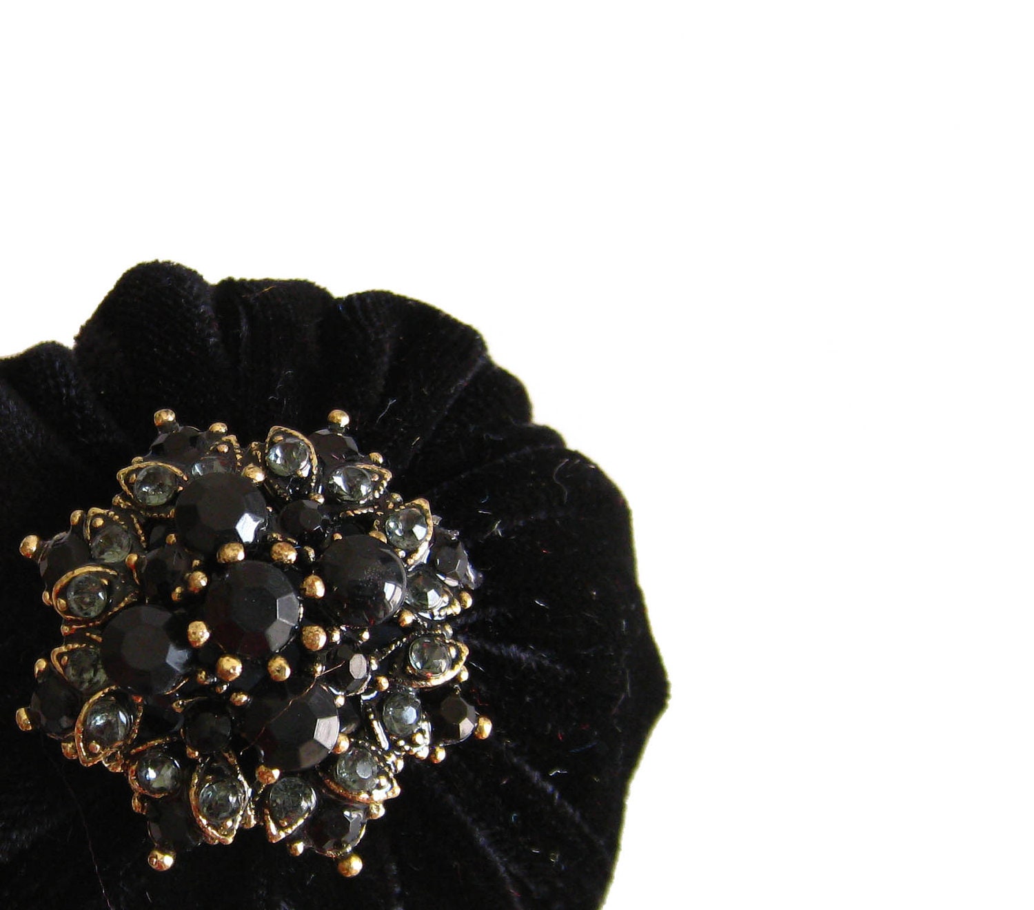 Black Emery Pincushion / Emery Pin Cushion