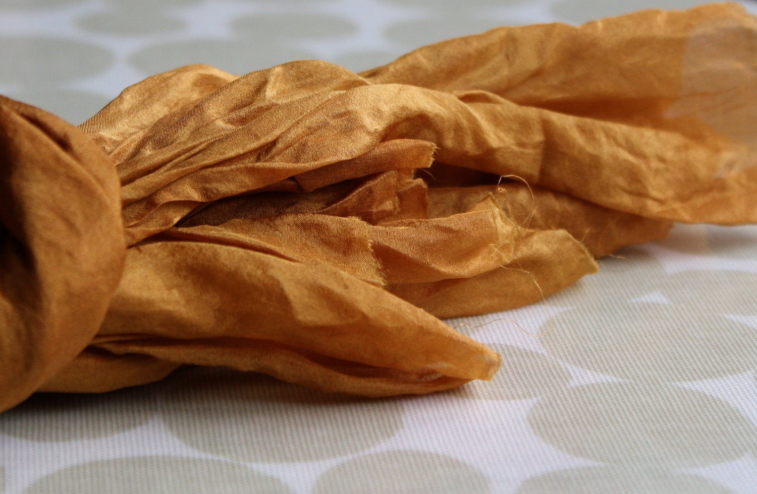 Naturally dyed silk scarf, wrap