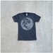 Mens tshirt - full moon screenprint on heather black - t shirt men - gift for dad / fathers day - My Moon, My Man by Blackbird Tees
