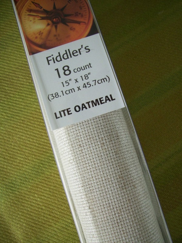 18 Count Fiddlers Cloth Fabric for Cross Stitch Embroidery