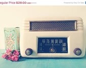 Vintage radio photograph . for women . white cream aqua . dreamy shabby chic decor . cottage wall art . feminine wall art . Retro Radio