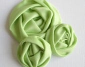 Celery Satin Swirl Flowers